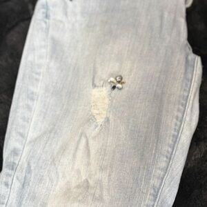 Light Blue Distressed Women's Jeans